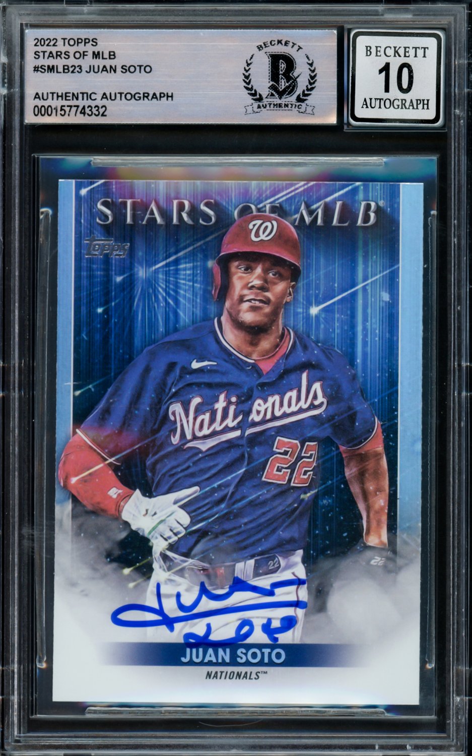 Juan Soto Autographed Signed 2022 Topps Stars Of MLB Card