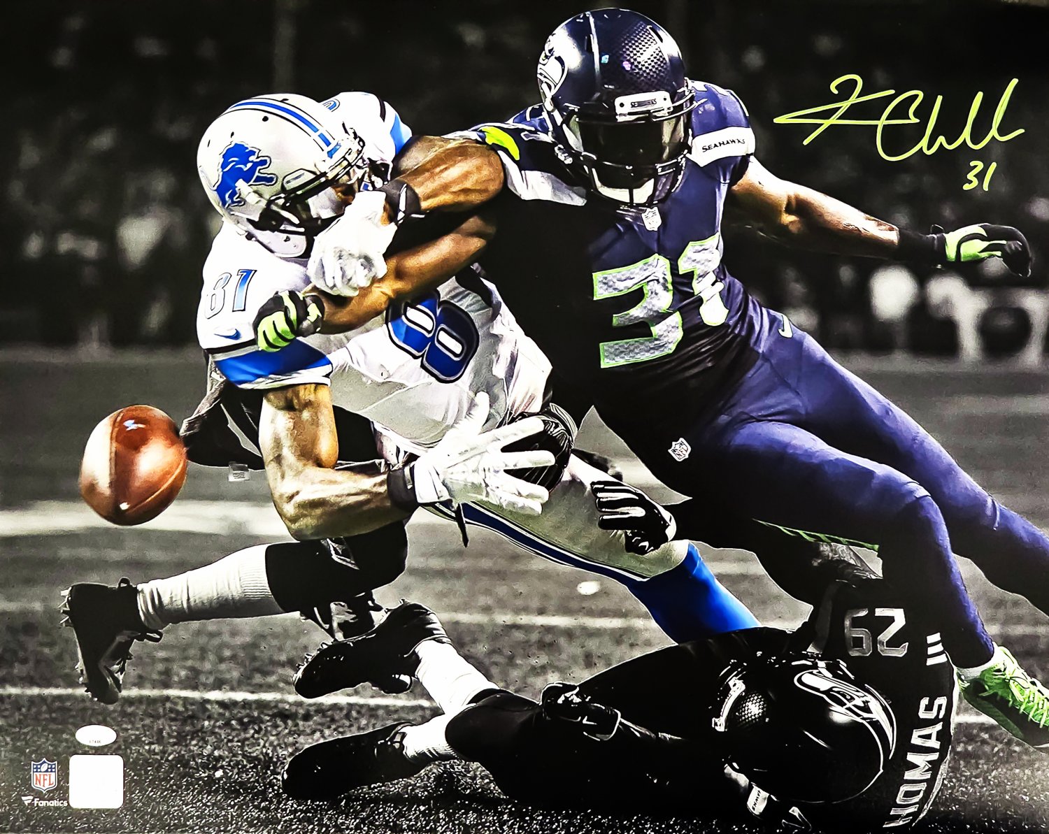 Kam chancellor autographed jersey store