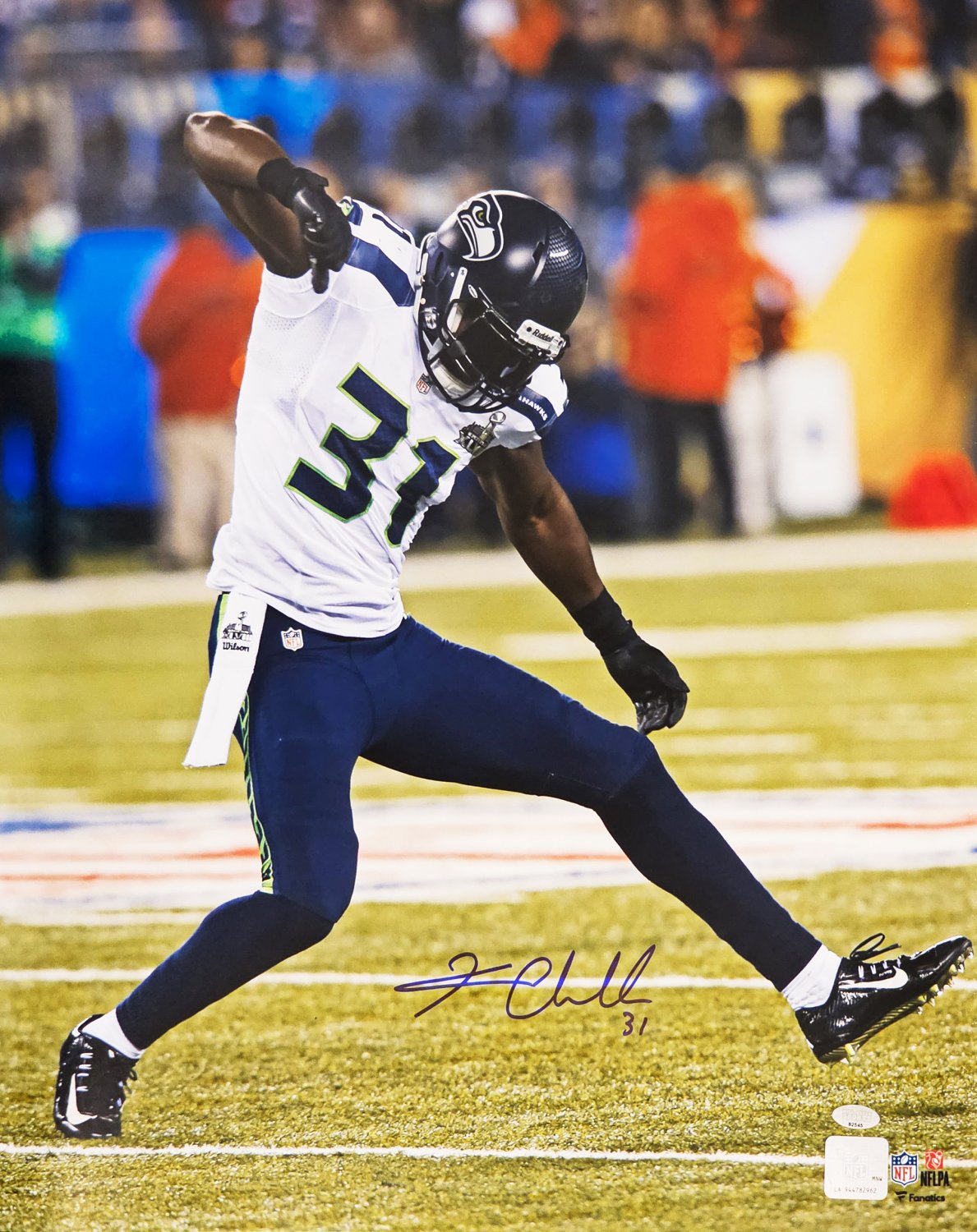 Kam Chancellor Autographed Signed 16X20 Photo Seattle Seahawks
