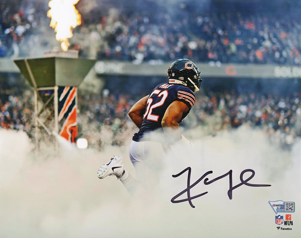 Khalil Mack Autographed Signed Chicago Bears Smoke 8x10 Photo Fanatics