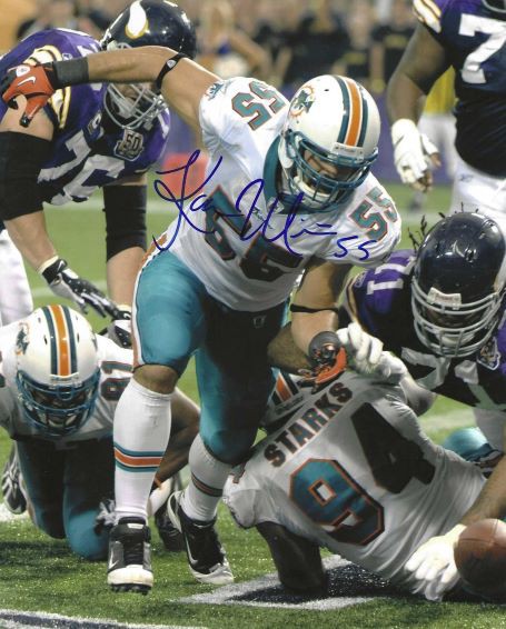 Koa Misi Autographed Signed 8X10 Miami Dolphins Photo Autographs