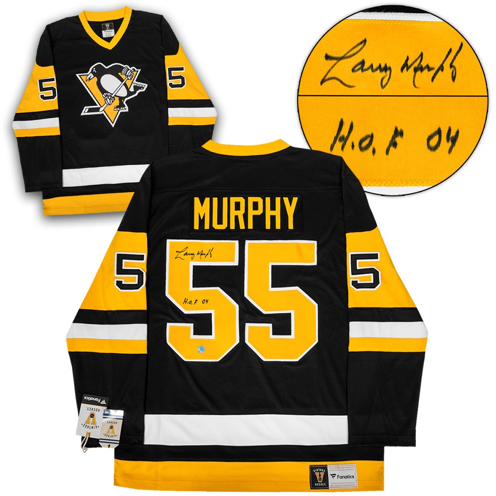 Larry Murphy Pittsburgh Penguins Autographed Signed Fanatics Vintage Hockey  Jersey