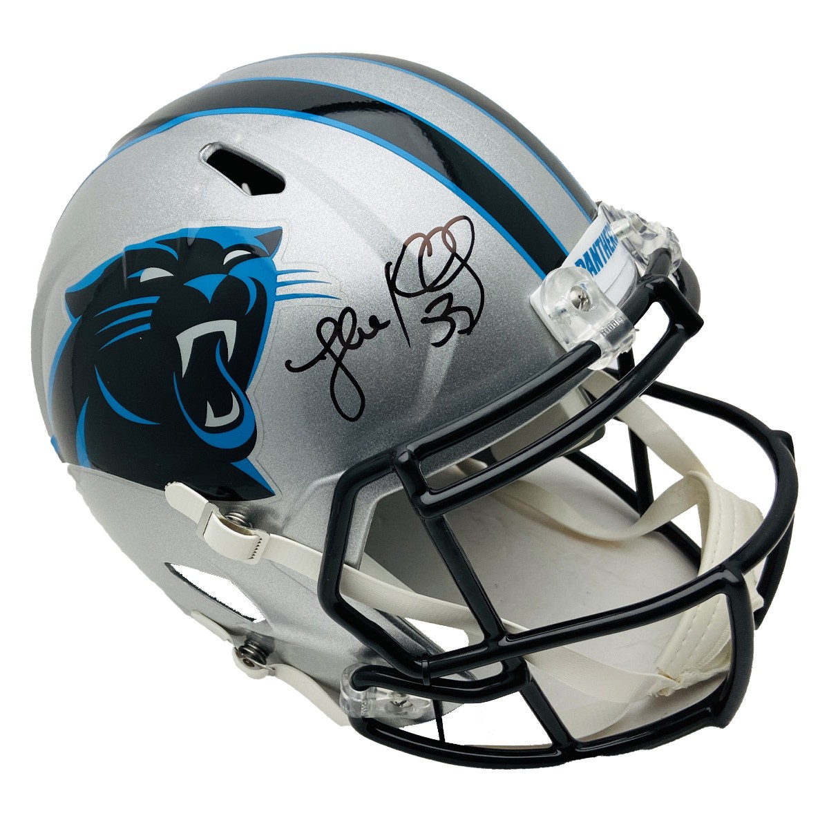 Luke kuechly discount autographed helmet