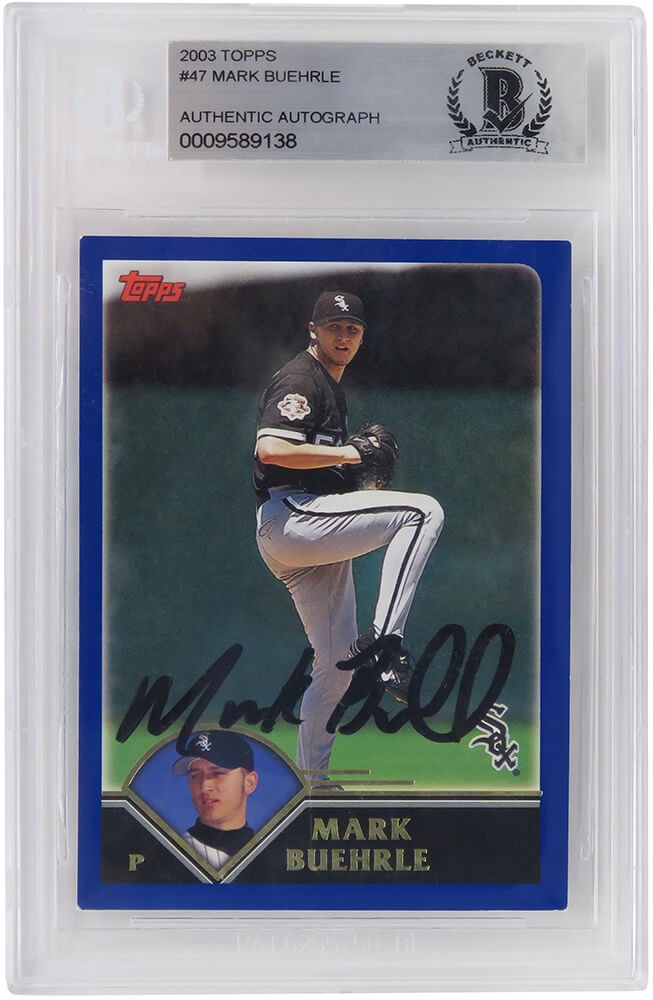Mark buehrle sales autographed baseball
