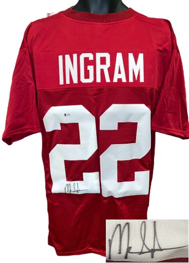 Mark Ingram Autographed Signed Alabama Crimson Custom Stitched College Football Jersey XL Beckett BAS E87842 Heisman