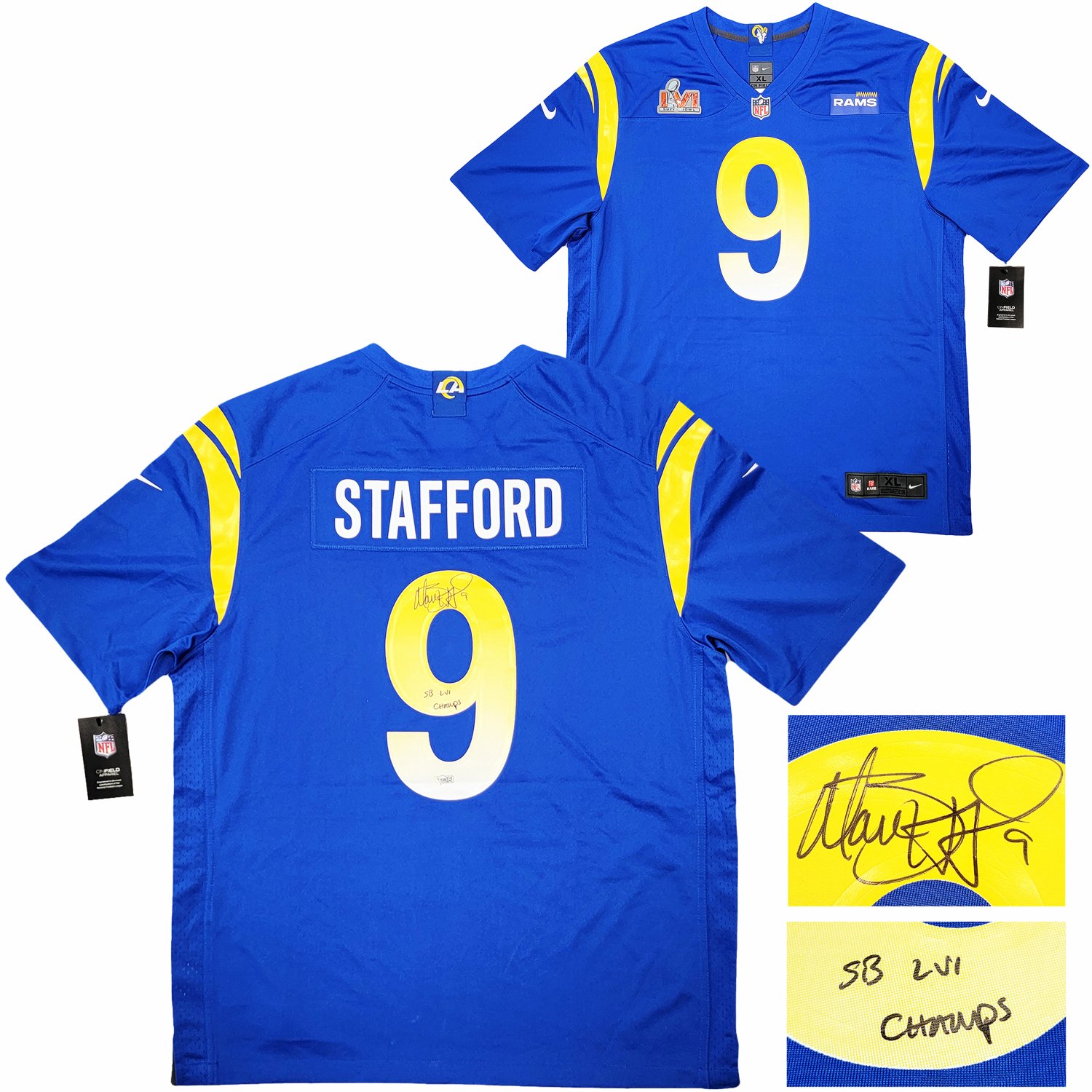 Matthew stafford autographed best sale jersey