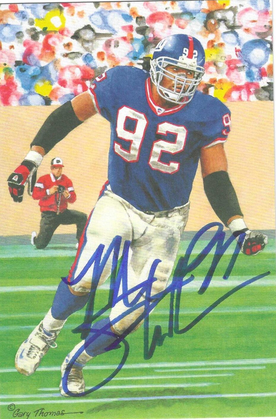 Michael strahan cheap signed jersey