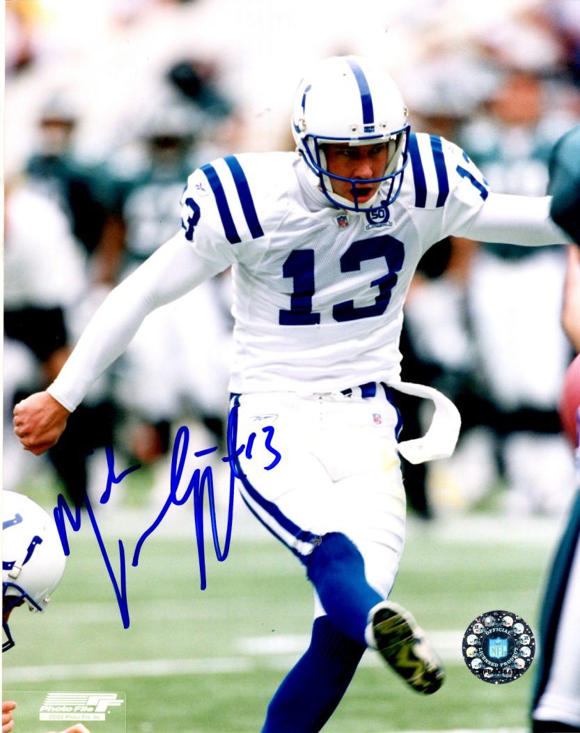 Mike Vanderjagt Autographed Signed 8X10 Indianapolis Colts Photo