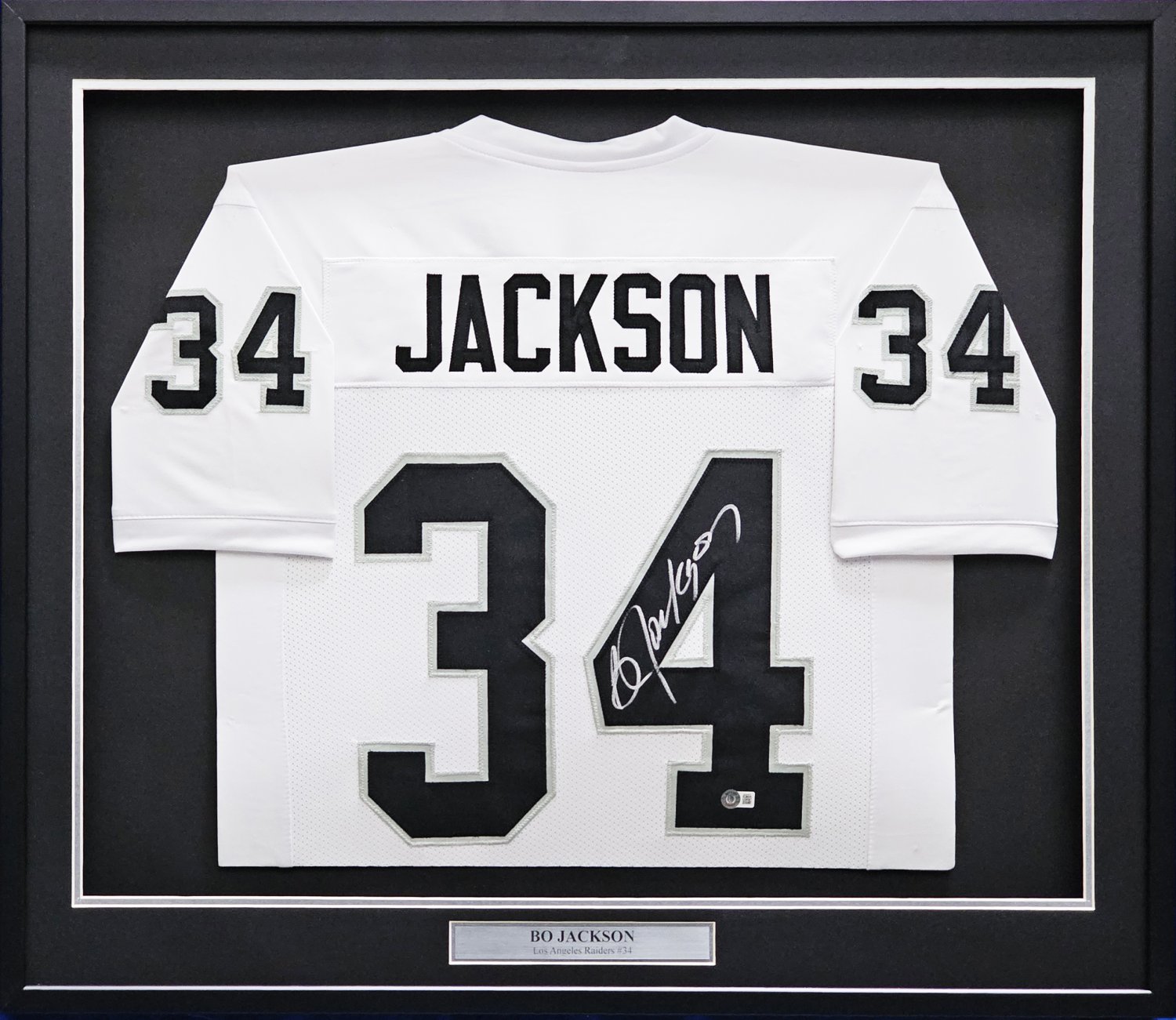 Bo jackson autographed raiders jersey cheap