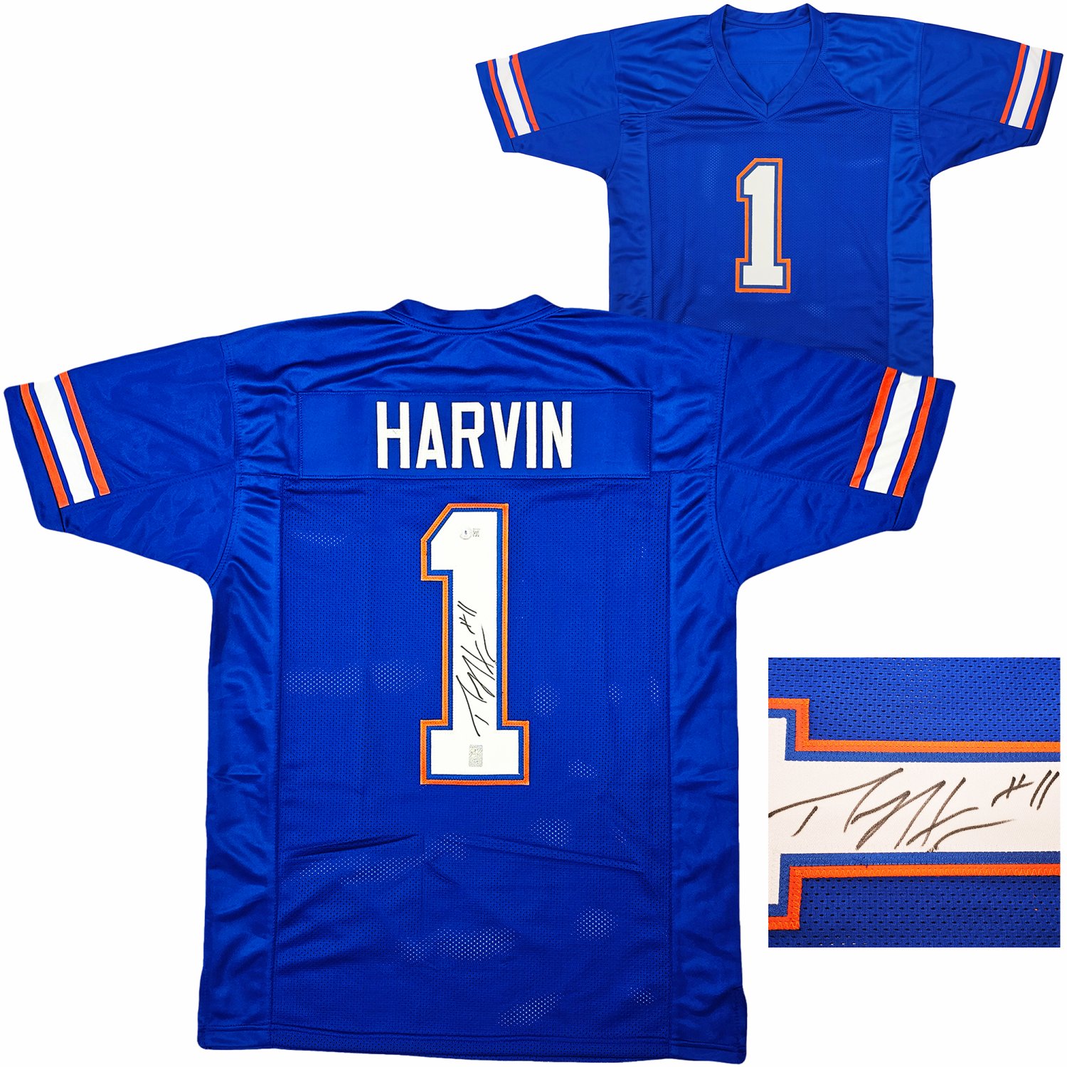 Percy Harvin Autographed Signed Florida Gators Blue Jersey PSA DNA