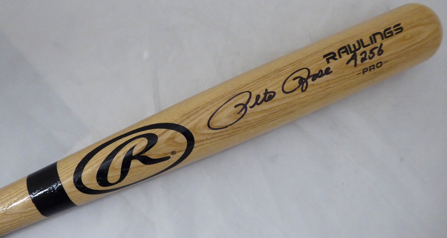 Pete Rose, Autographed (JSA) Louisville Slugger Bat (Scarce / Vintage)  Reds