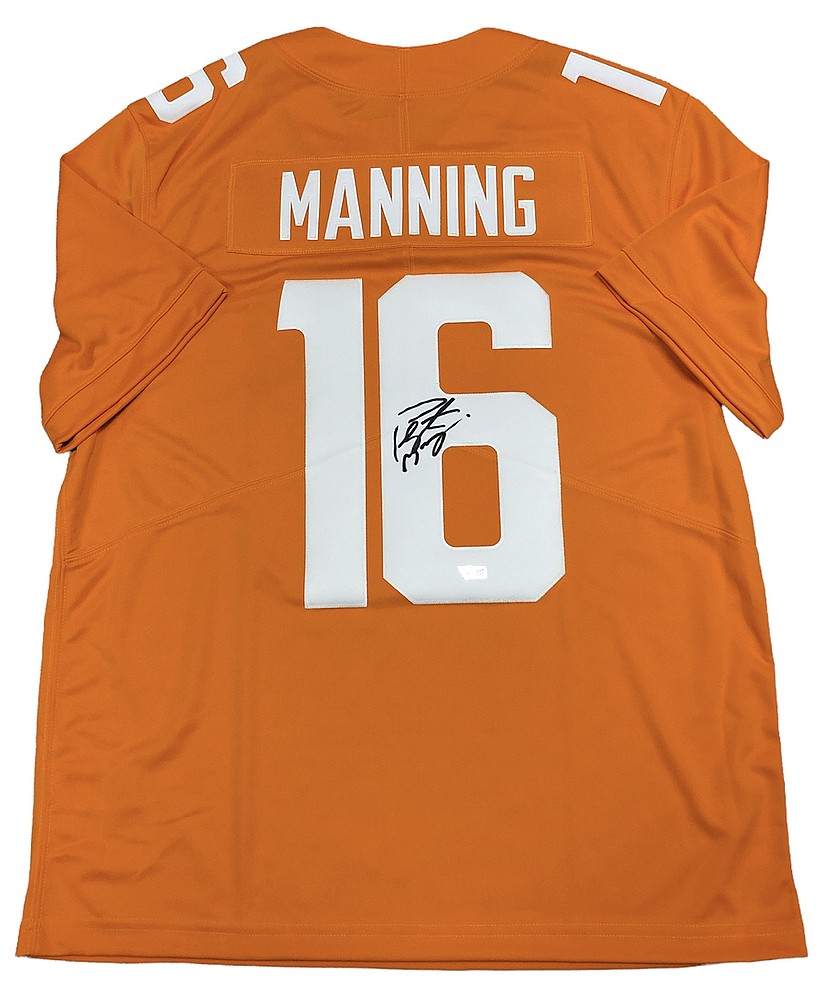 Peyton manning sale autographed jersey worth