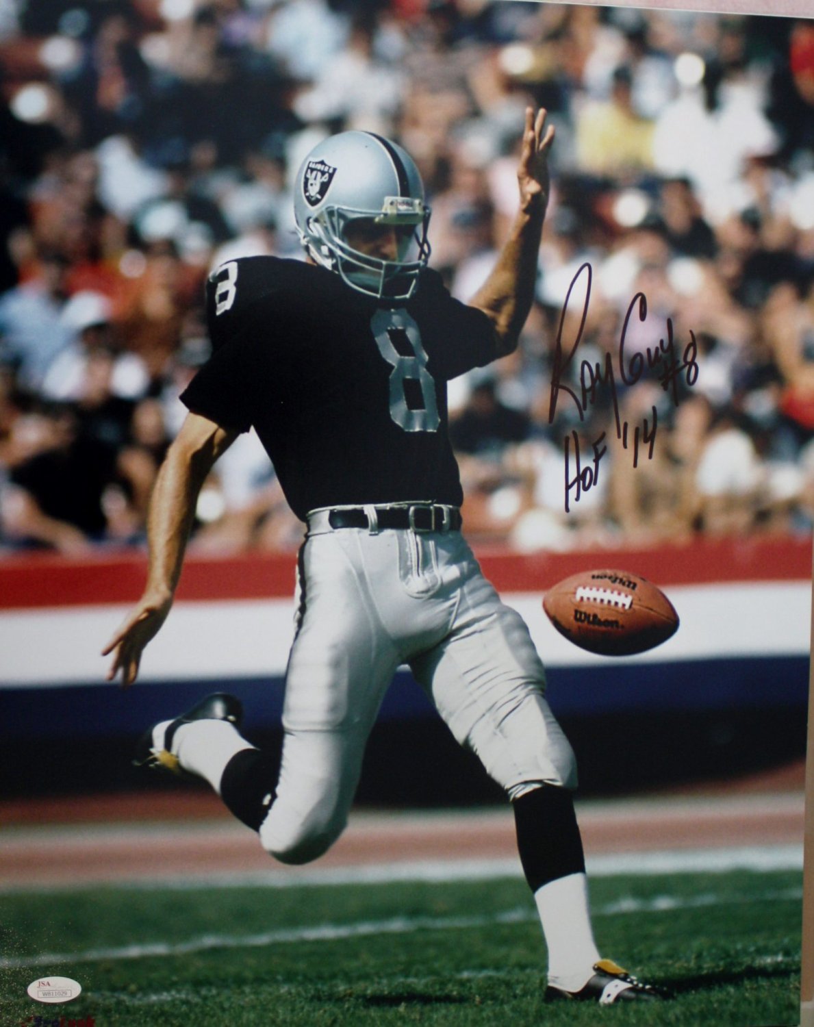 Ray guy autographed jersey new arrivals