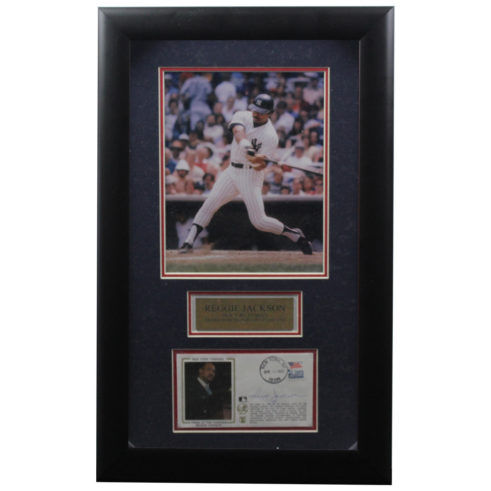 Reggie Jackson Autographed Framed Yankees Jersey