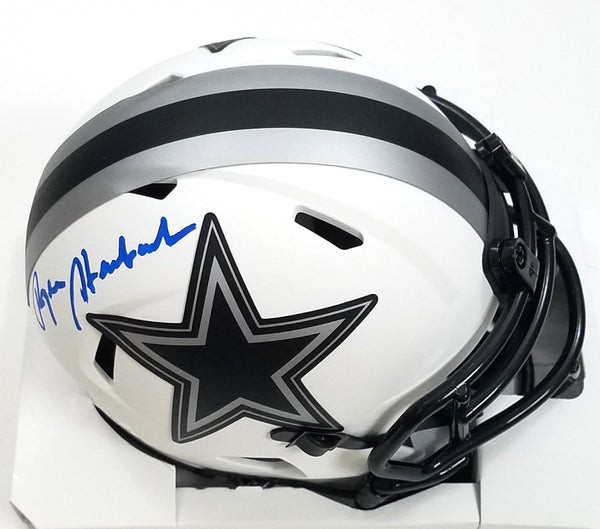 Roger staubach autographed store helmet