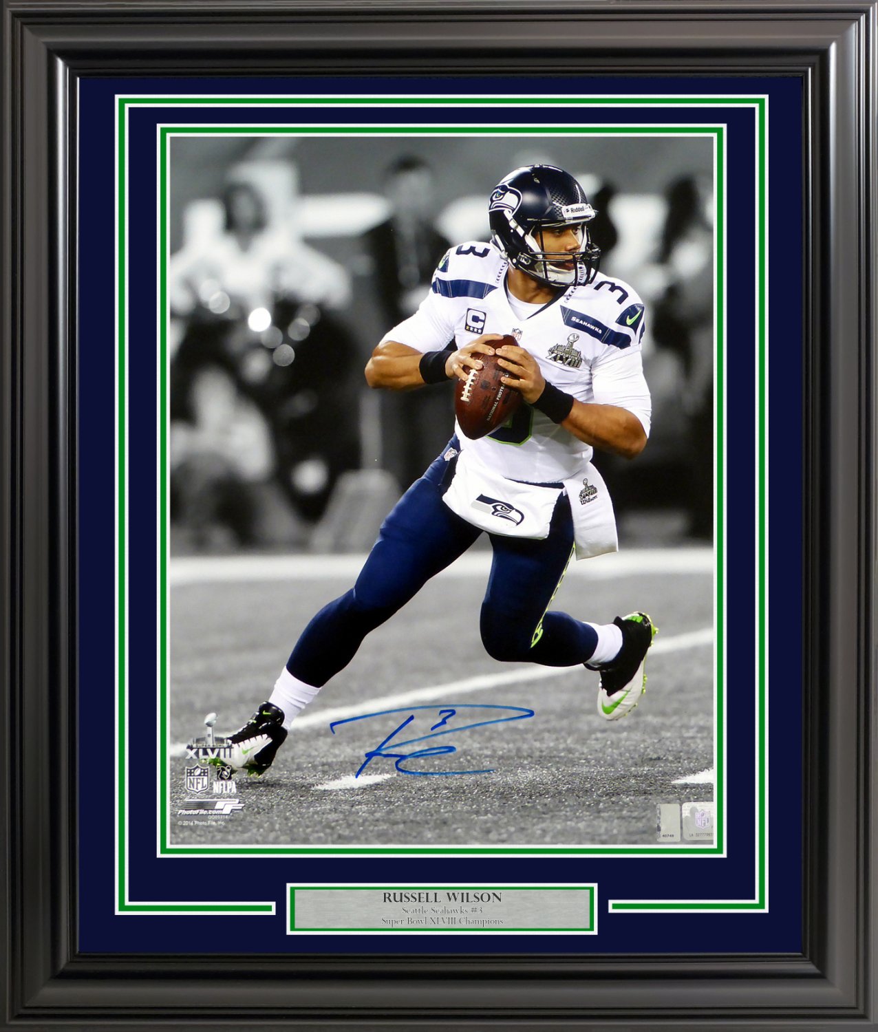 Russell wilson signed super bowl jersey hot sale