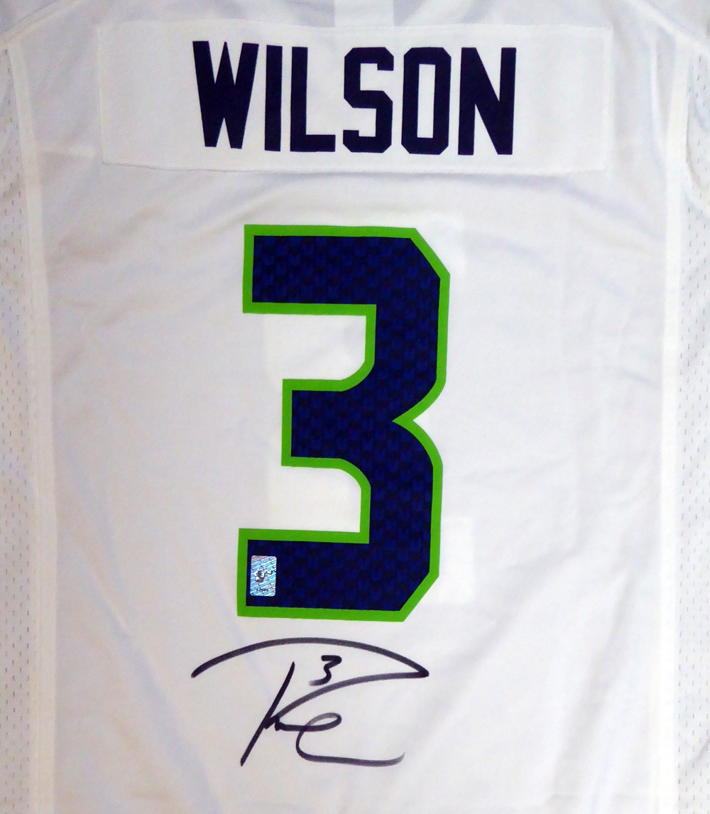 Russell Wilson Autographed Signed Seattle Seahawks White Nike