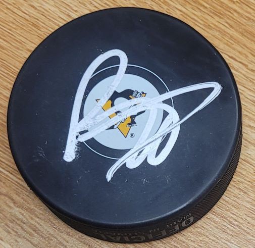 Ryan Poehling Autographed Signed Pittsburgh Penguins Hockey Puck