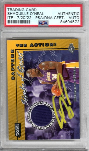 Shaquille O'neal Autographed Signed Lakers Encapsulated 2001