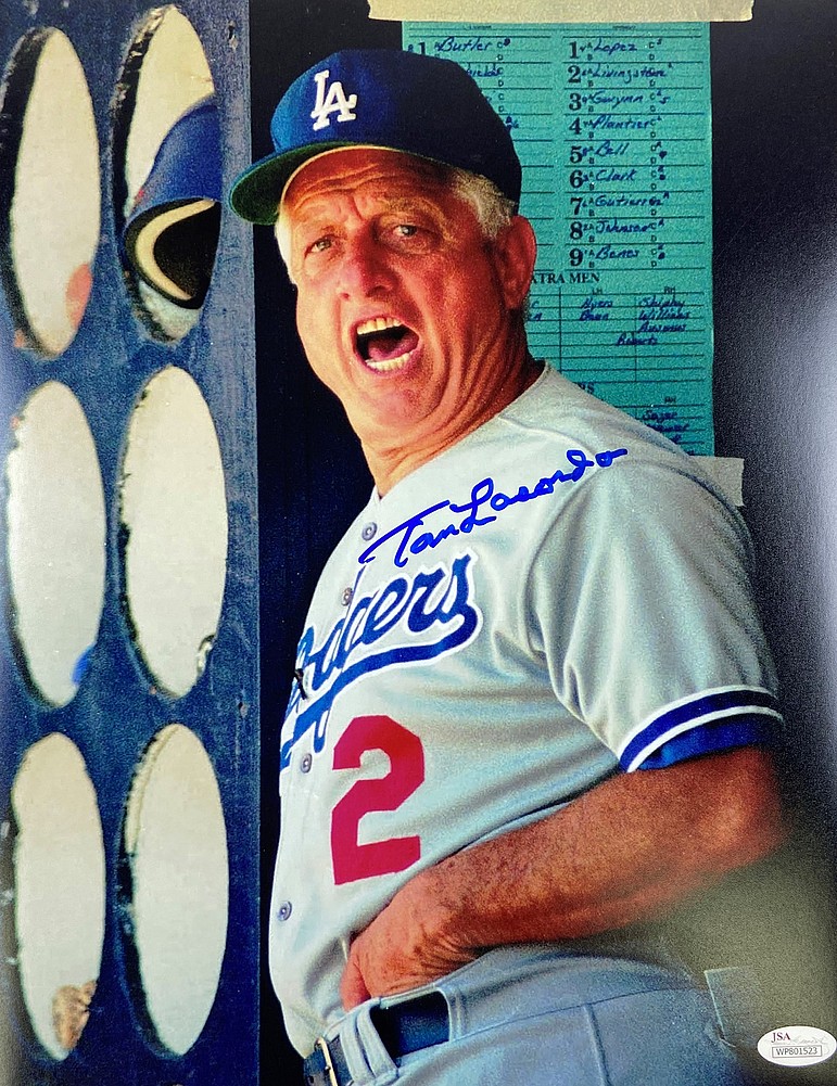 Tommy Lasorda Autographed Signed Los Angeles Dodgers Screaming in