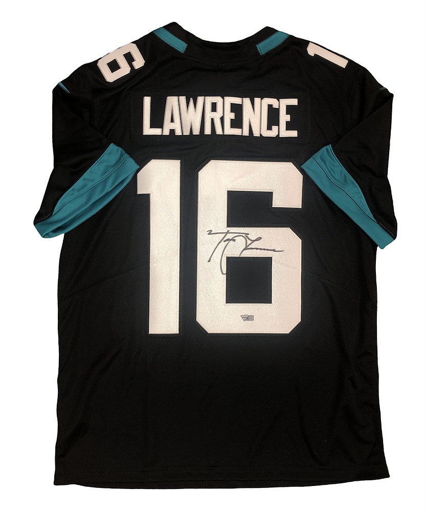 Trevor Lawrence Autographed Signed Jacksonville Jaguars Black 16