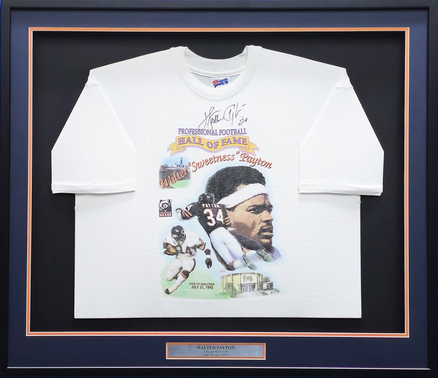 Walter payton hall of fame jersey deals