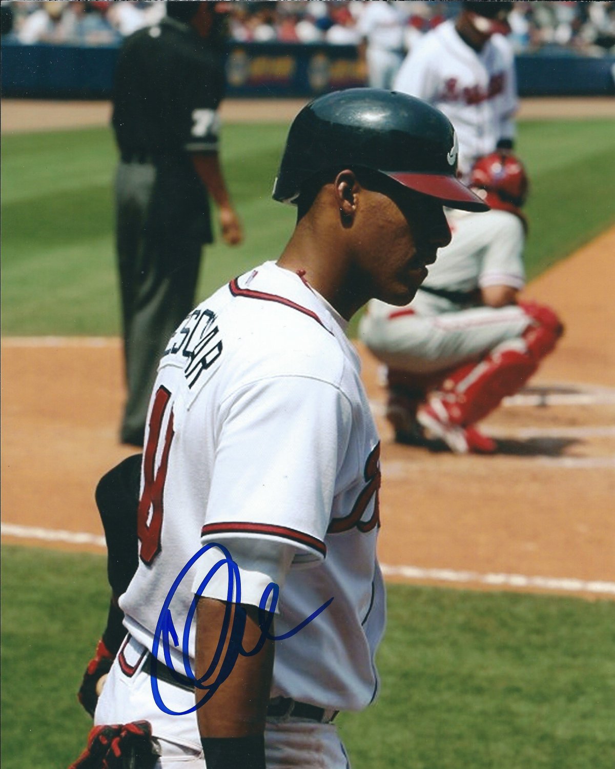 Yunel Escobar Autographed Signed 8X10 Atlanta Braves Photo